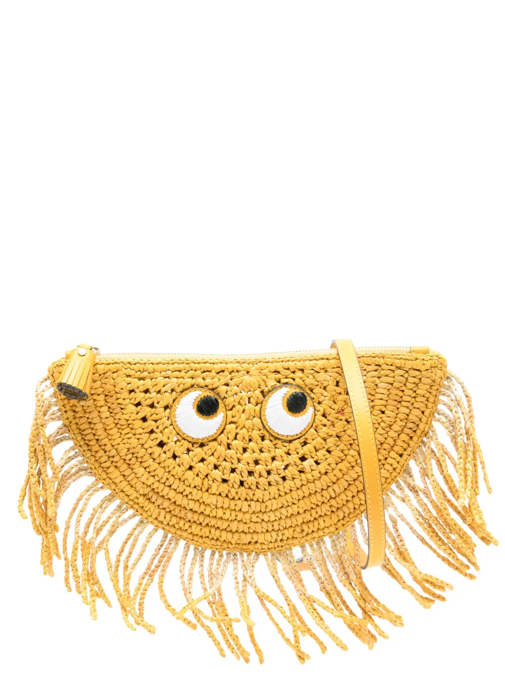 Anya Hindmarch Half Moon clutch bag - Giallo