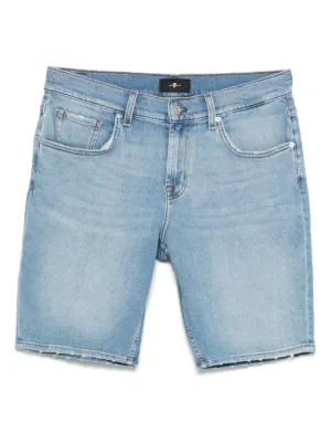 ショートパンツ 7 For All Mankind 7 For All Mankind - プリーツ・ライトウェイト・デニム