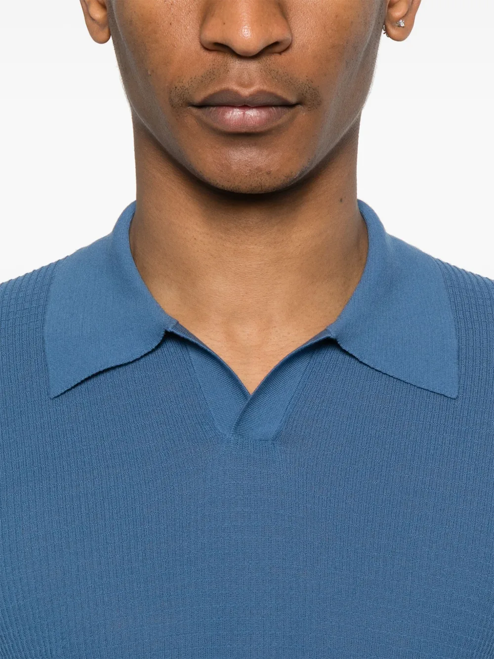 Roberto Collina Katoenen top Blauw