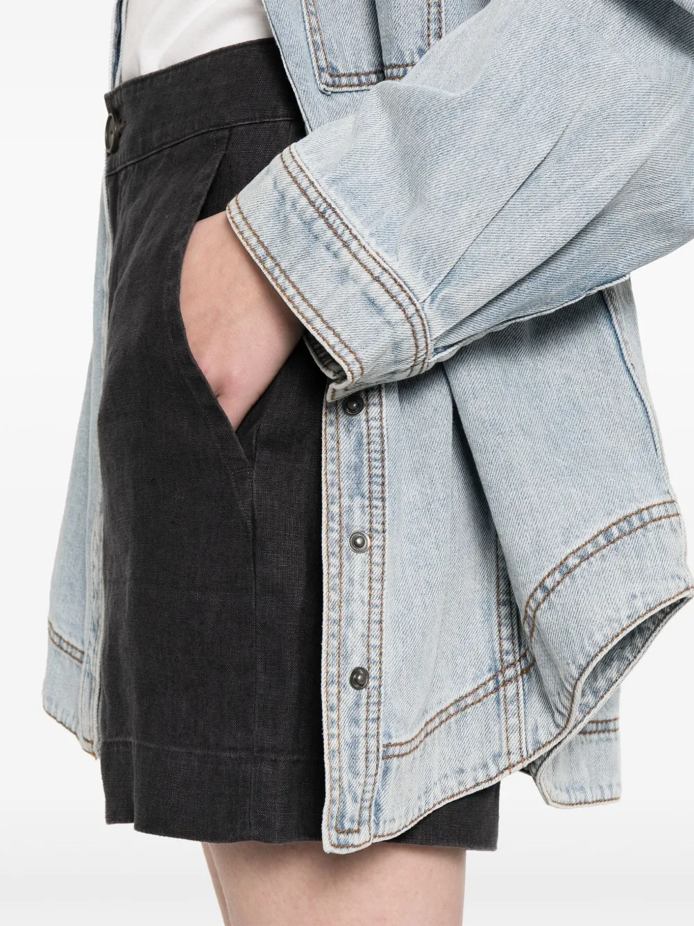 Vince Shorts met elastische taille Zwart