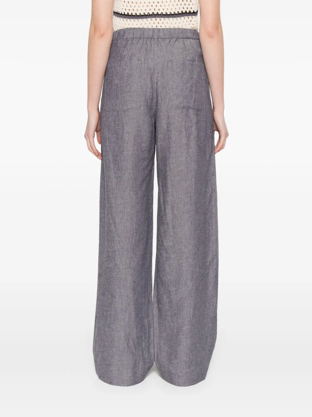 Vince Broek met elastische taille Blauw