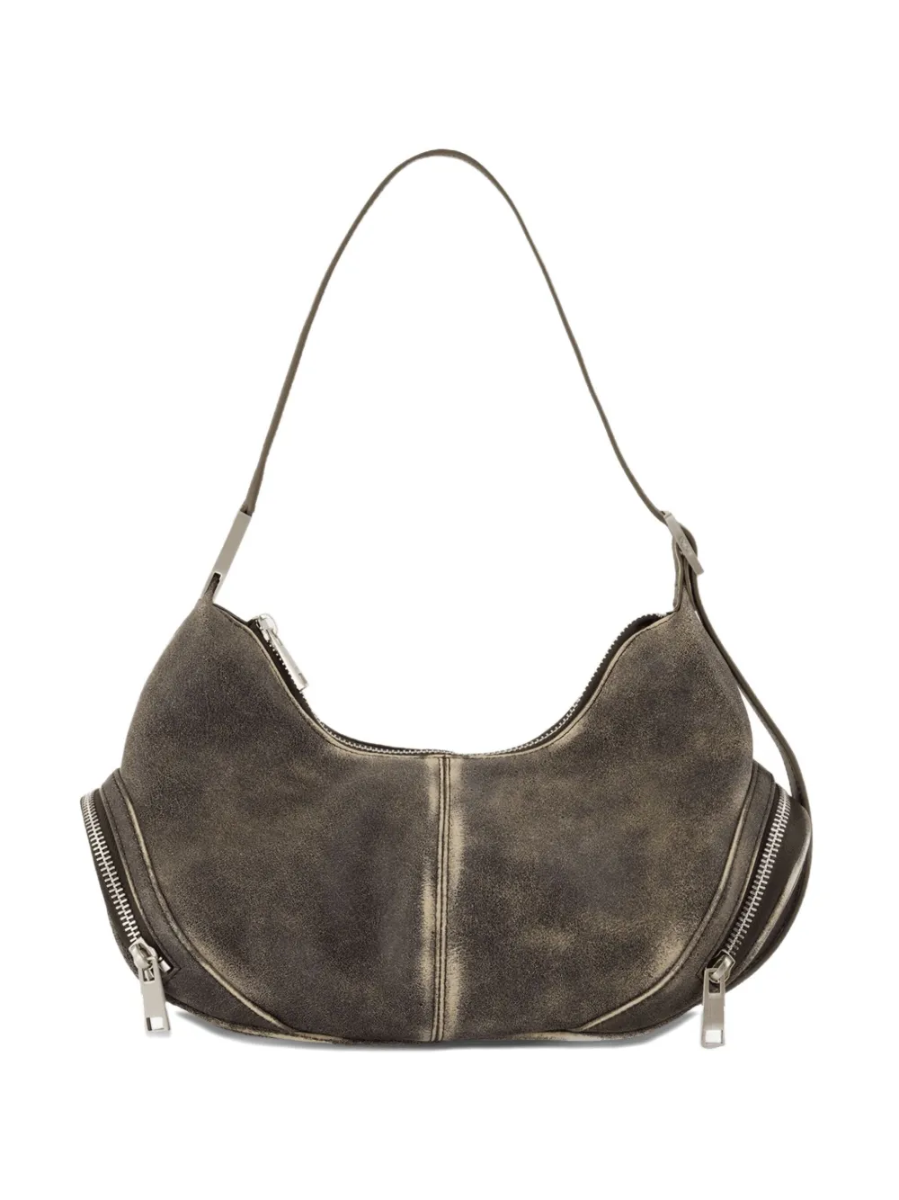 Osoi zip-detailed shoulder bag | Brown | Image 1