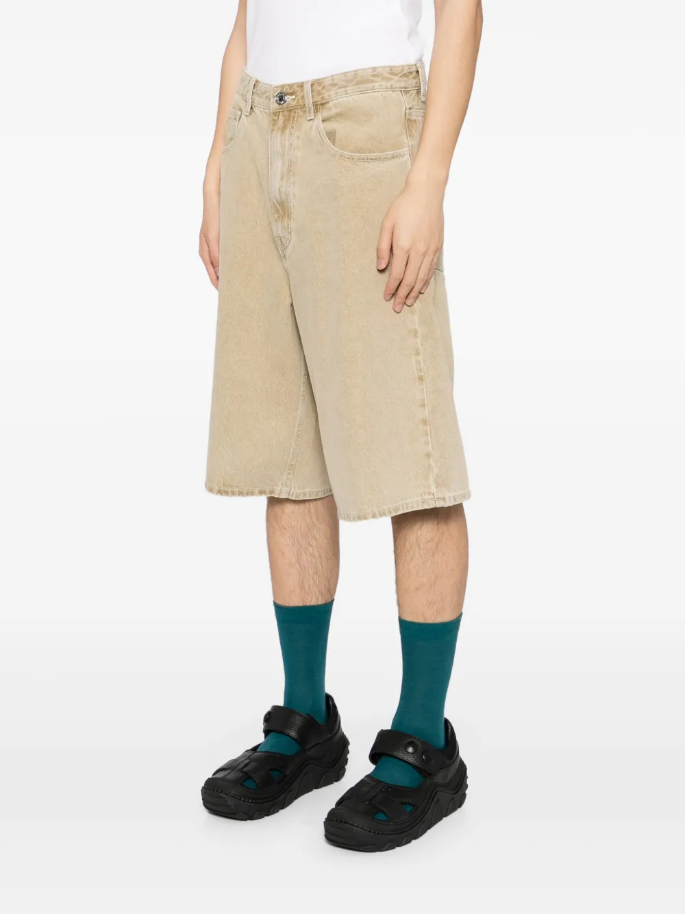 AAPE BY *A BATHING APE Denim shorts Blauw