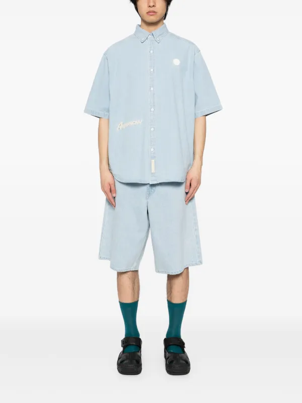 AAPE BY *A BATHING APE® デニムシャツ | ブルー | FARFETCH JP