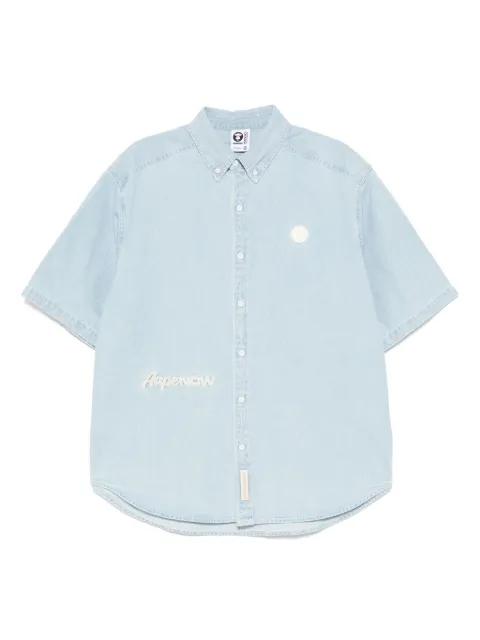 AAPE BY *A BATHING APE® chemise en jean à patch logo