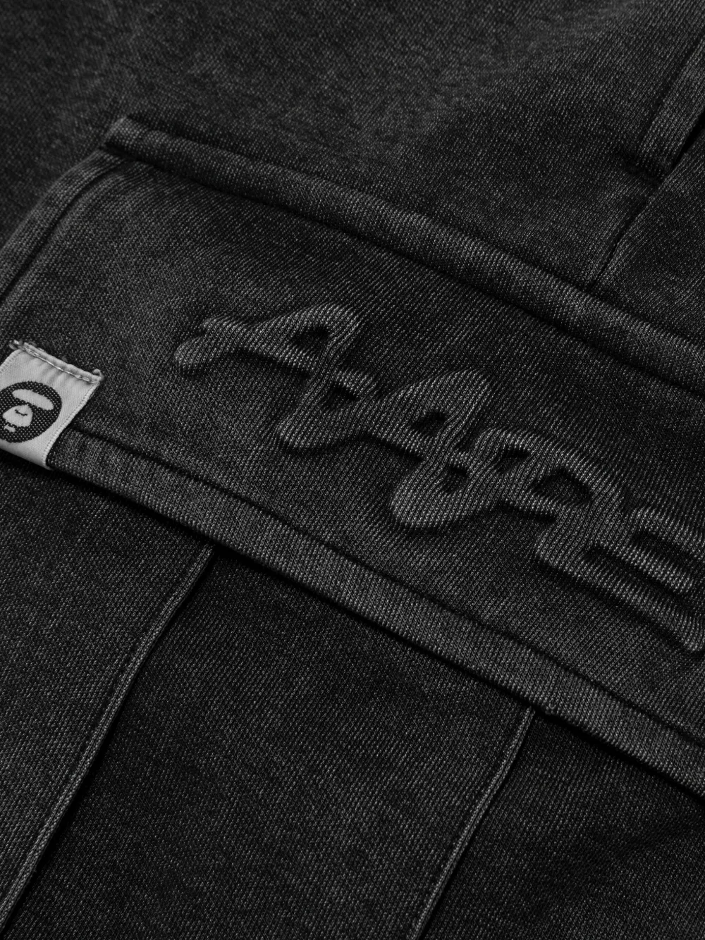 AAPE BY *A BATHING APE Shorts met logopatch Zwart