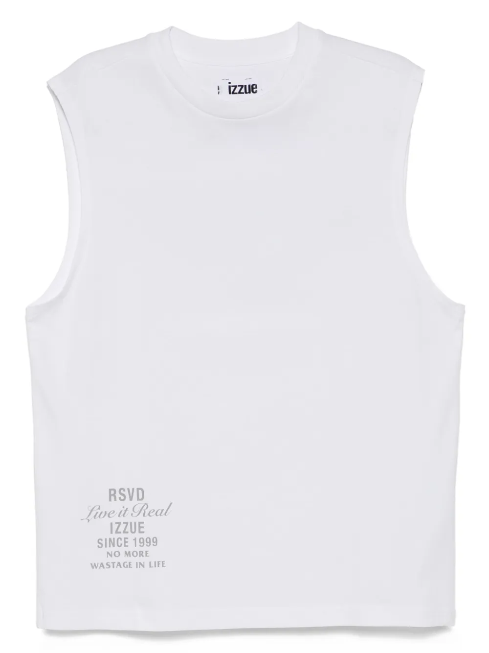 izzue logo-print vest | White | Image 1