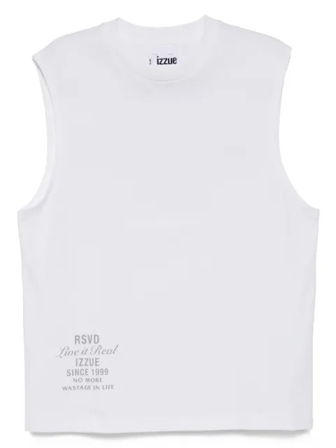 izzue logo-print vest 