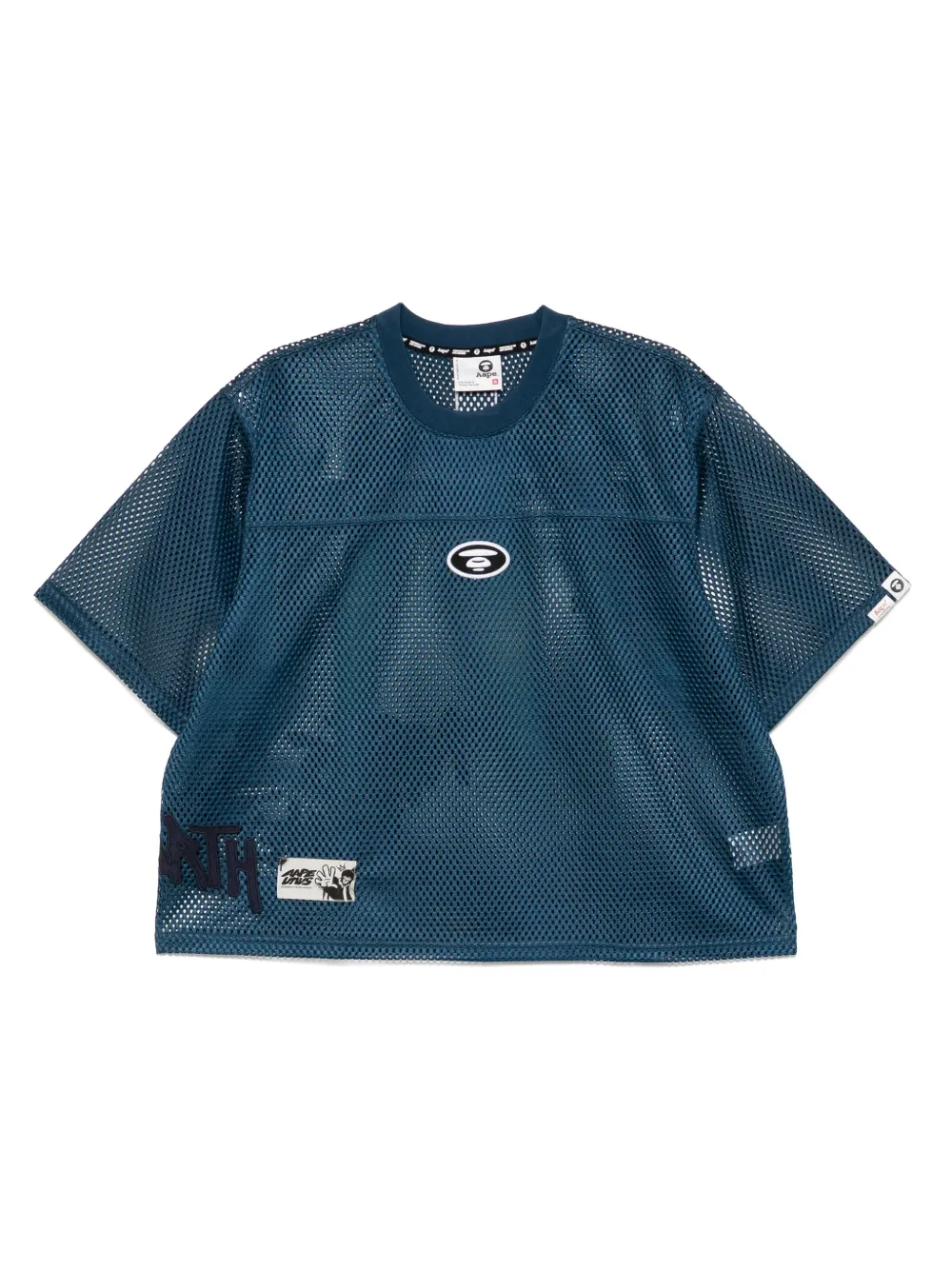 AAPE BY *A BATHING APE® playera con parche del logo | azul | Image 1