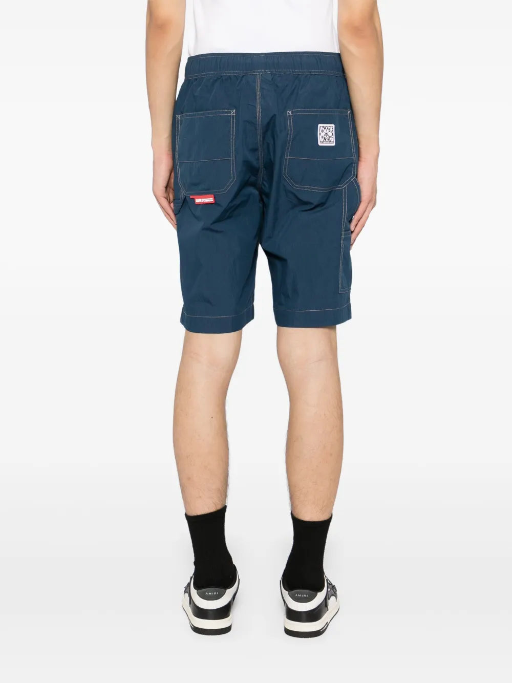 AAPE BY *A BATHING APE Shorts met logopatch Blauw