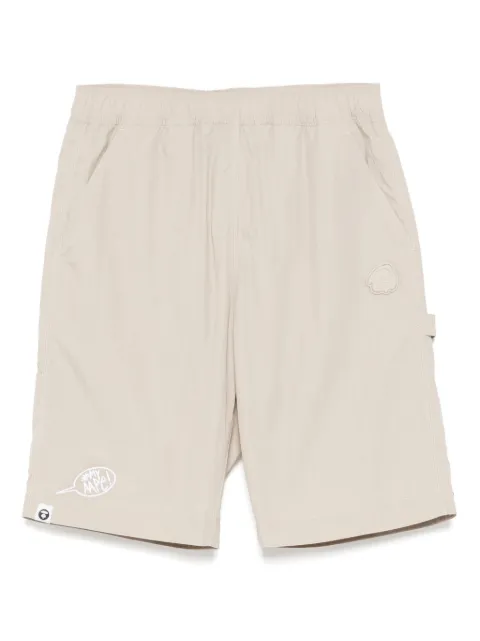 AAPE BY *A BATHING APE® bermudas con parche del logo