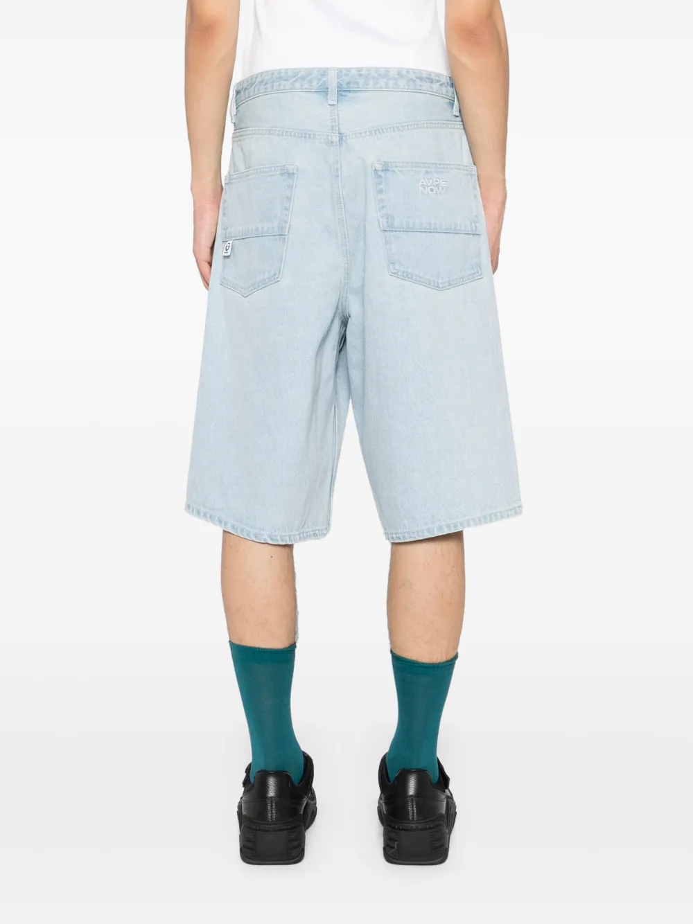 AAPE BY *A BATHING APE Denim shorts Blauw