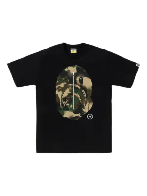 A BATHING APE® logo-graphic T-shirt | Black | FARFETCH JO