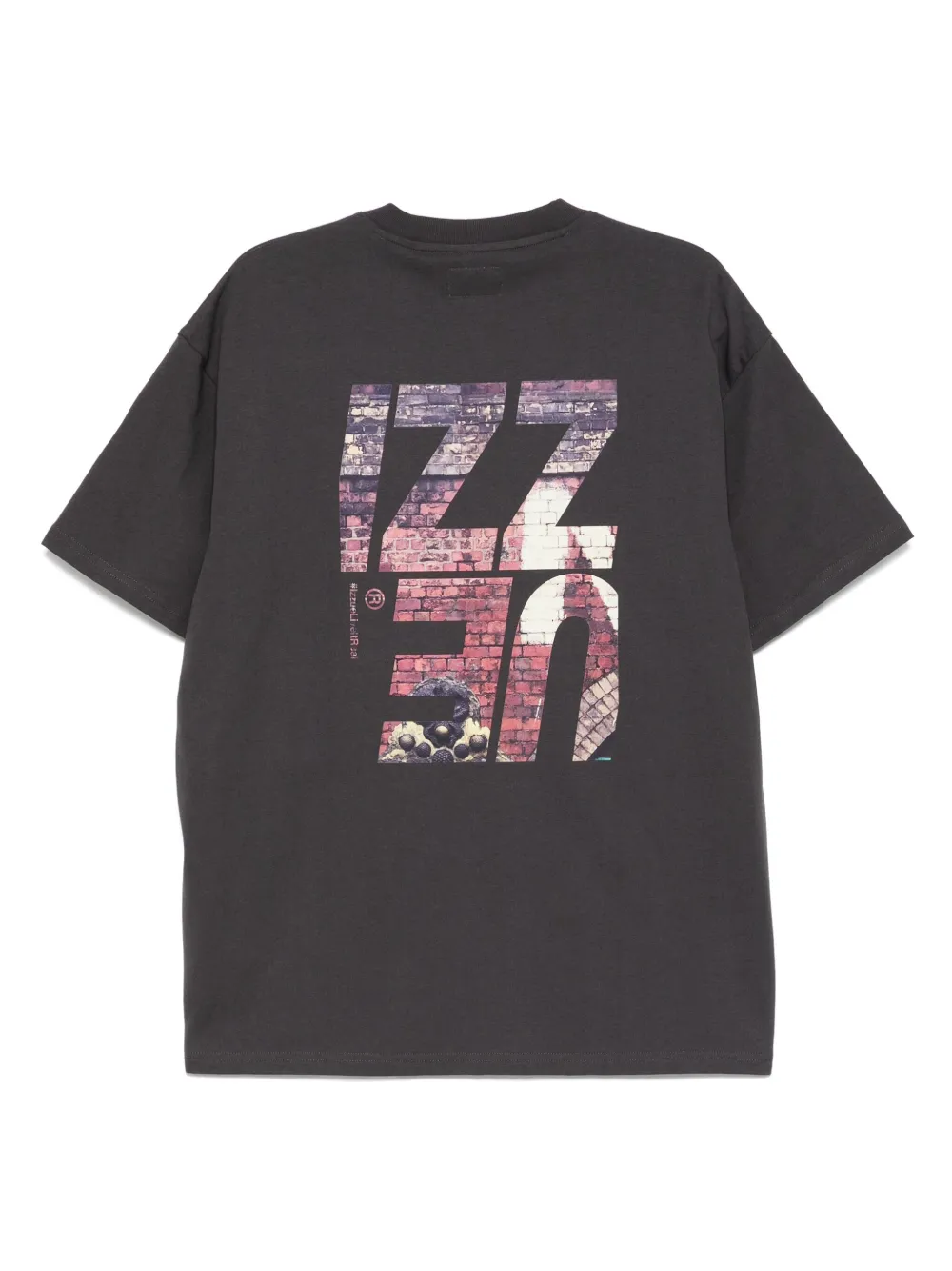 izzue T-shirt met ronde hals Grijs