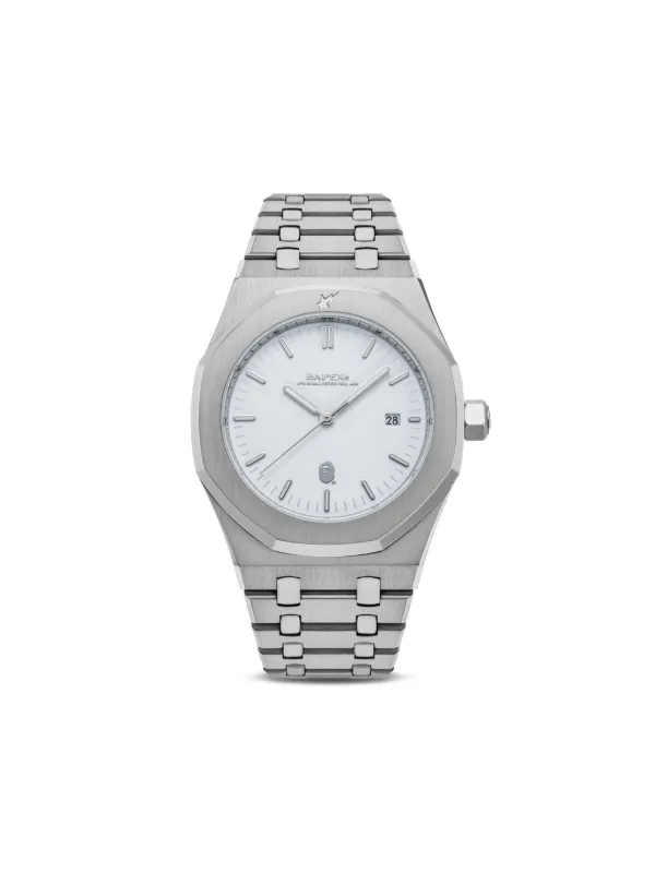 A BATHING APE® Type 9 Bapex 42mm | ホワイト | FARFETCH JP 