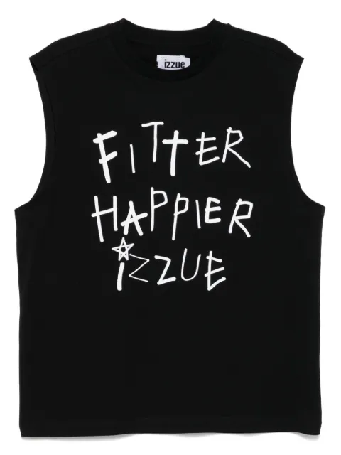 izzue graphic-print vest