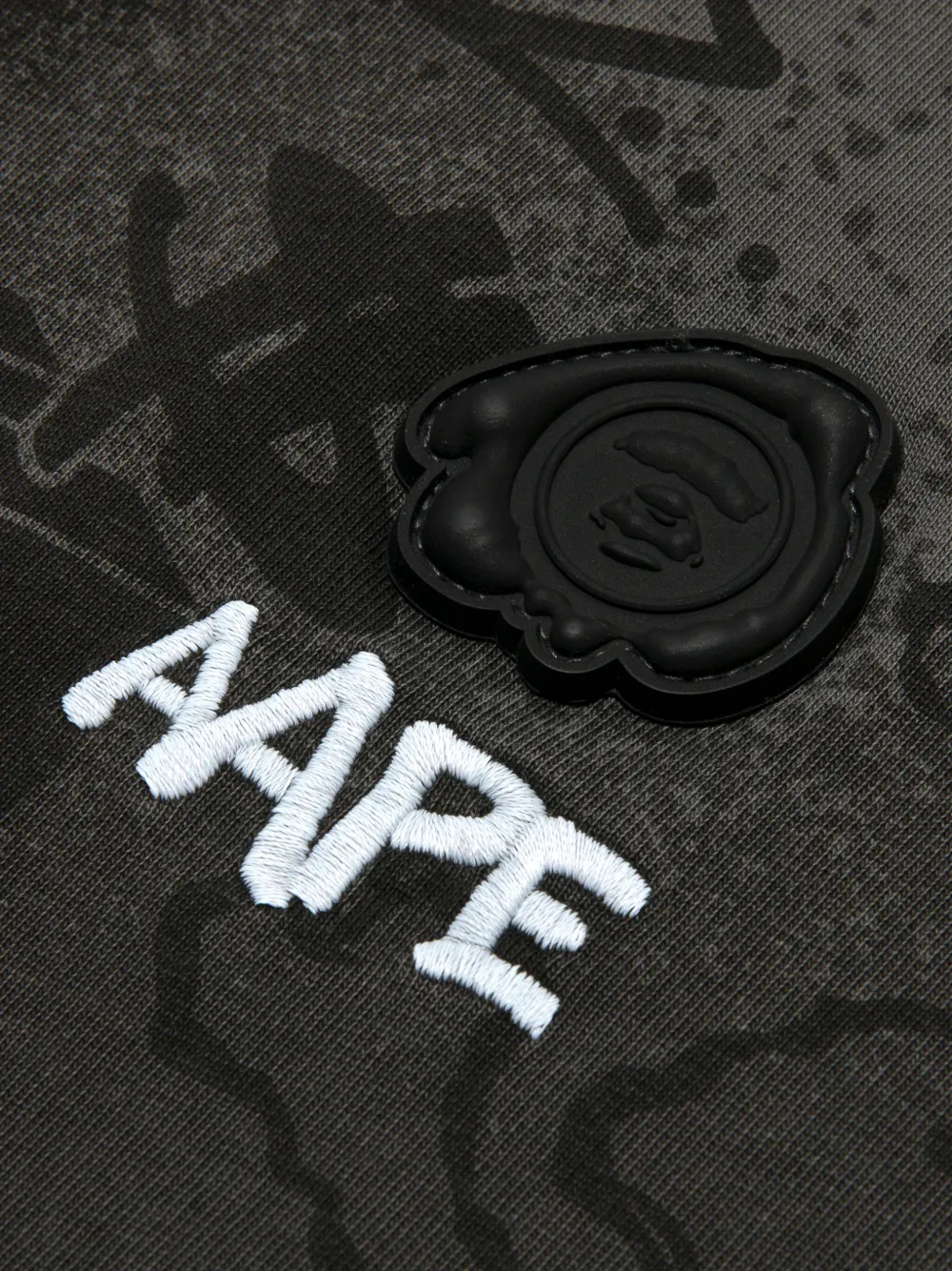 AAPE BY *A BATHING APE T-shirt met print Zwart