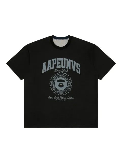 AAPE BY *A BATHING APE® printed reversible T-shirt