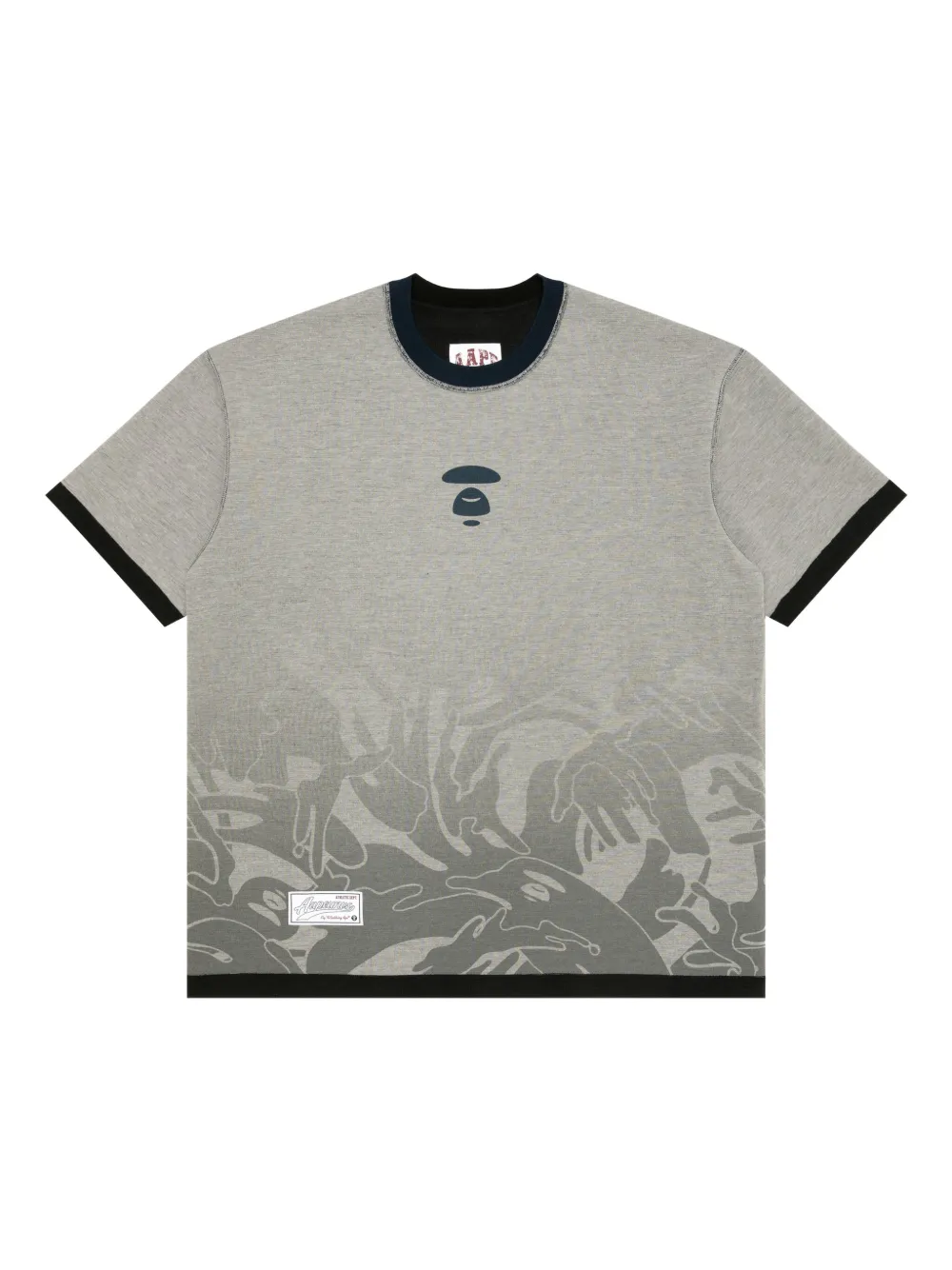 AAPE BY *A BATHING APE Omkeerbaar T-shirt met print Zwart