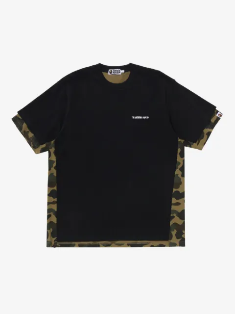 A BATHING APE® T-Shirt mit Camouflage-Einsatz