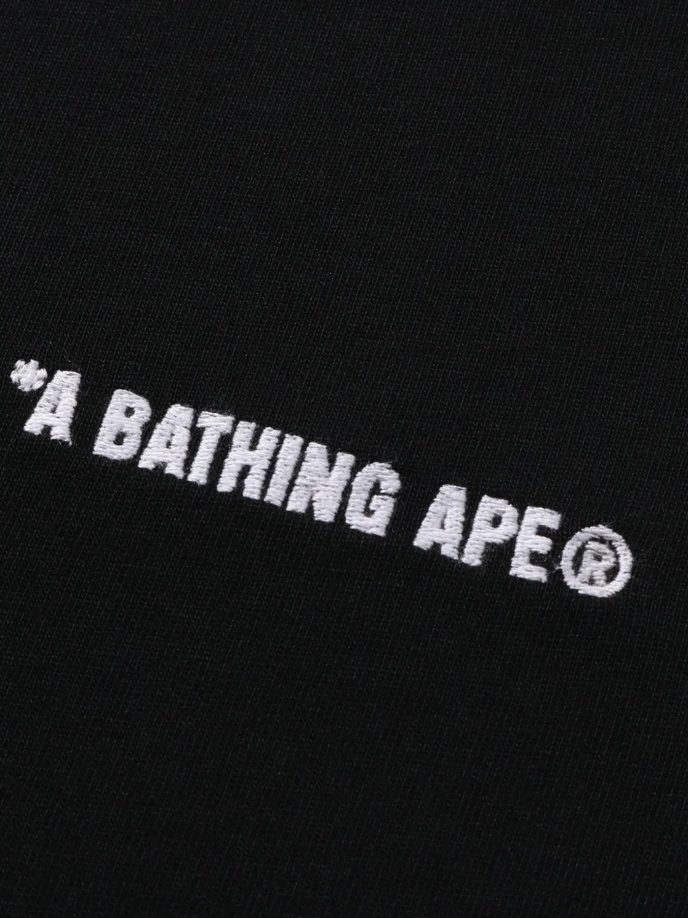 A BATHING APE T-shirt met camouflageprint Zwart