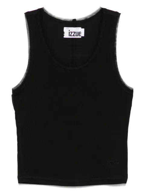 izzue embroidered tank top
