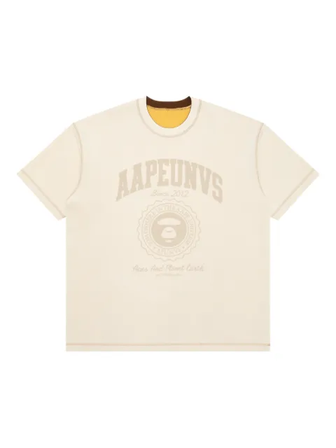 AAPE BY *A BATHING APE® printed reversible T-shirt
