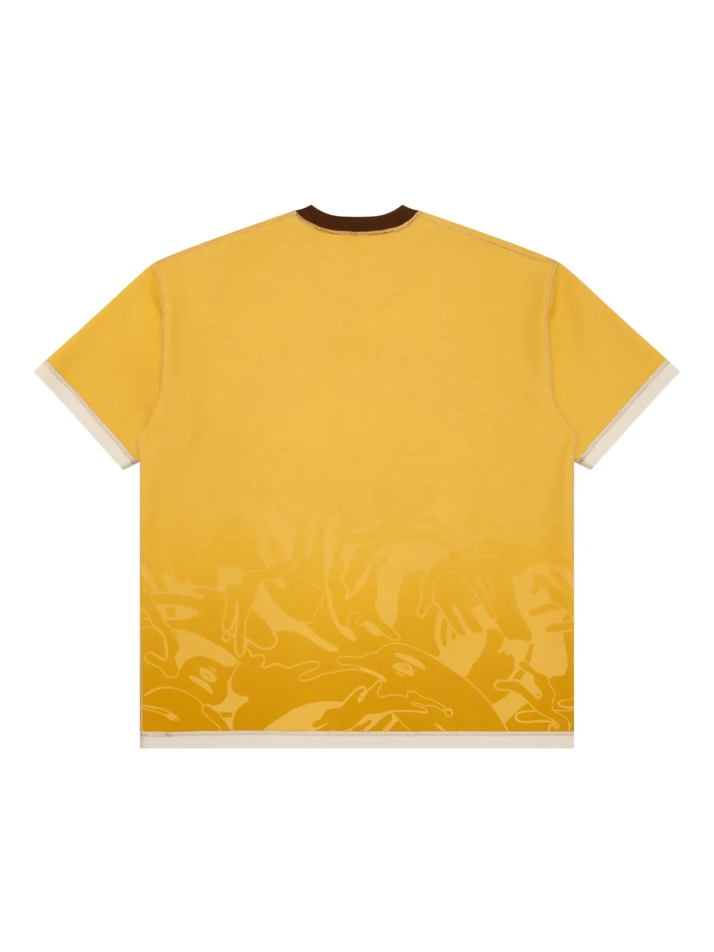 AAPE BY *A BATHING APE Omkeerbaar T-shirt met print Beige