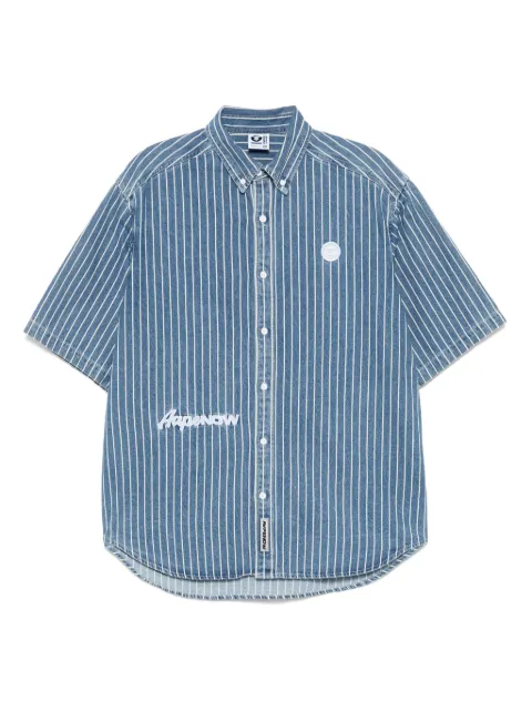 AAPE BY *A BATHING APE® striped denim shirt