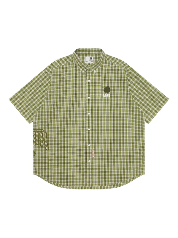 AAPE BY *A BATHING APE® チェック シャツ | グリーン | FARFETCH JP