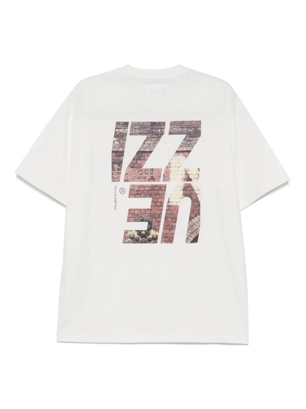 Izzue T-shirt met ronde hals - Wit