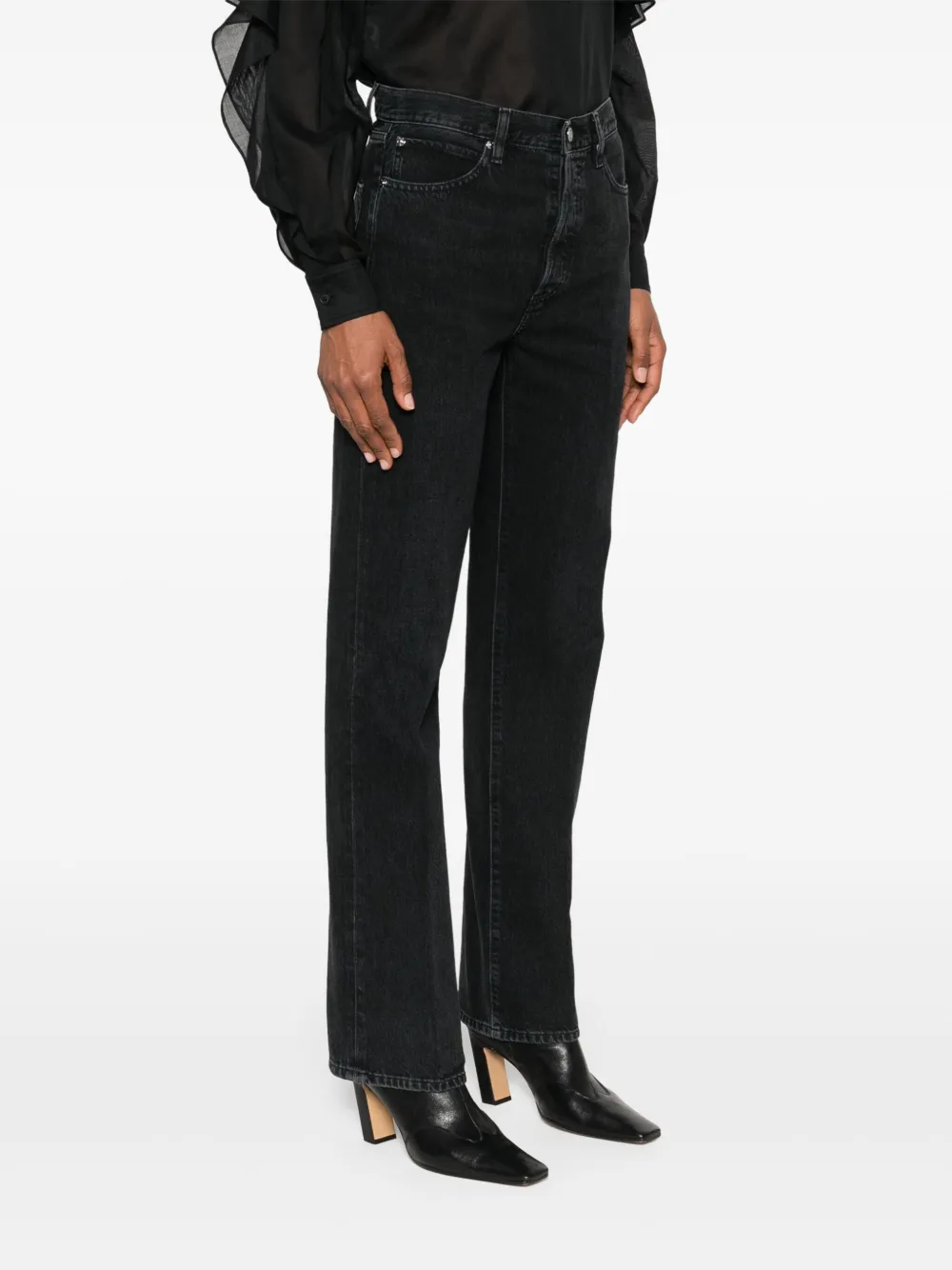 FRAME The Vertical jeans Zwart