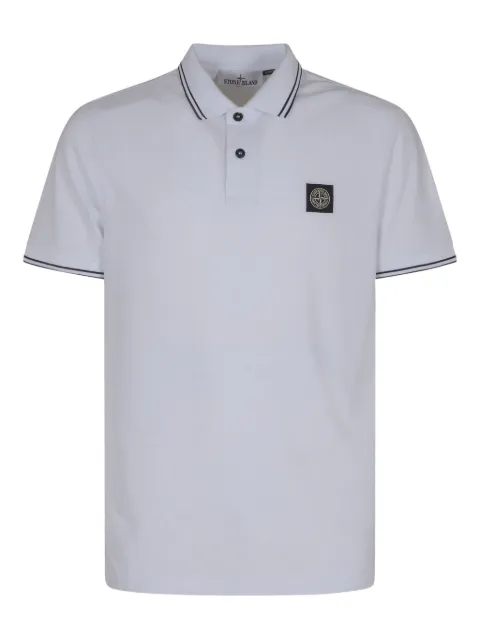 Stone Island playera tipo polo con distintivo Compass