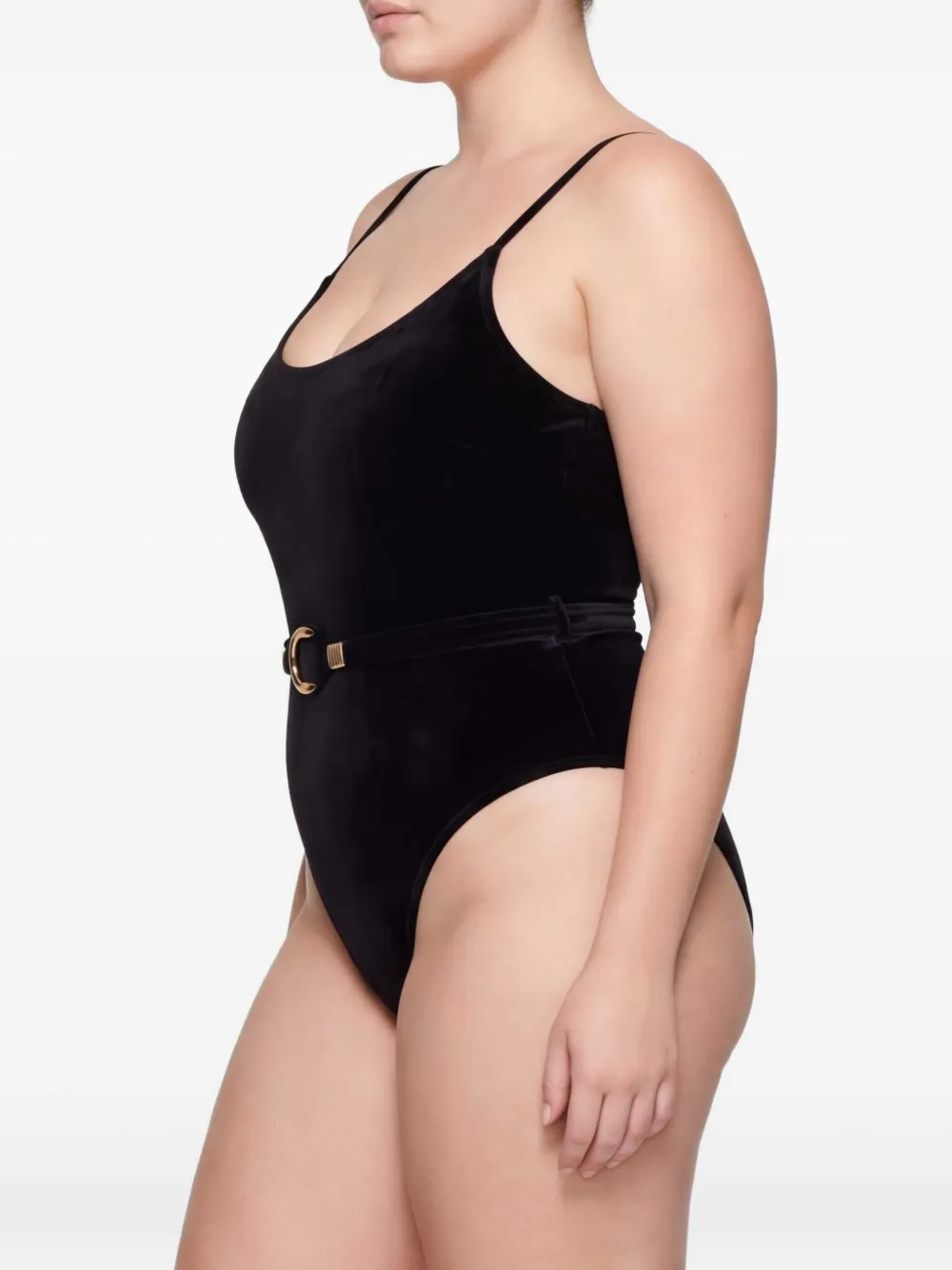 ZIMMERMANN Rhiannon fluwelen badpak Zwart