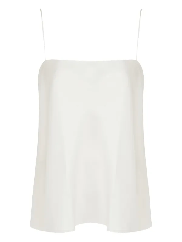 Another Tomorrow Flared Top in White