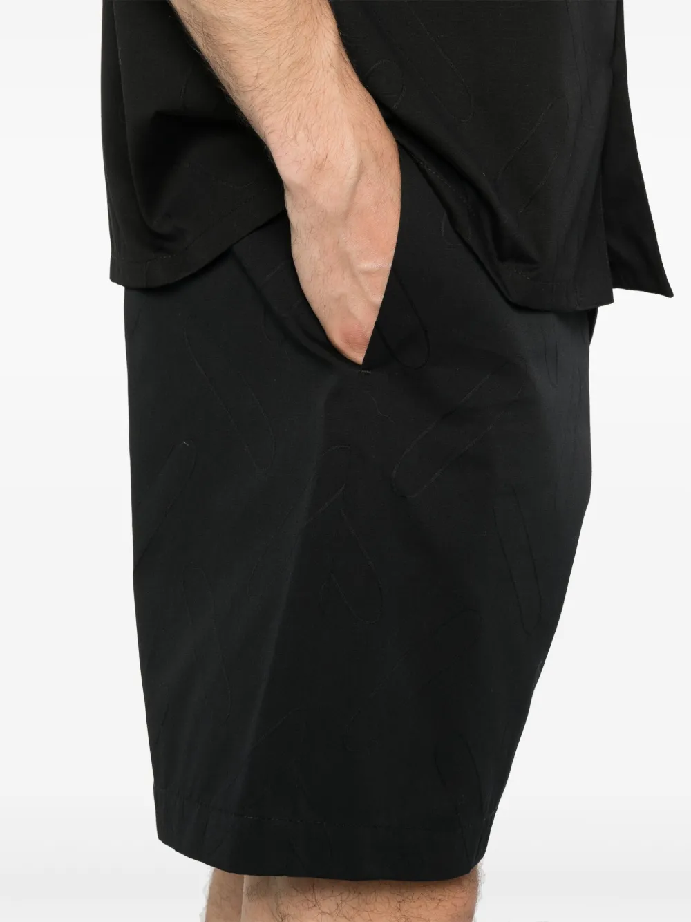 Marni Big Confetti shorts Zwart