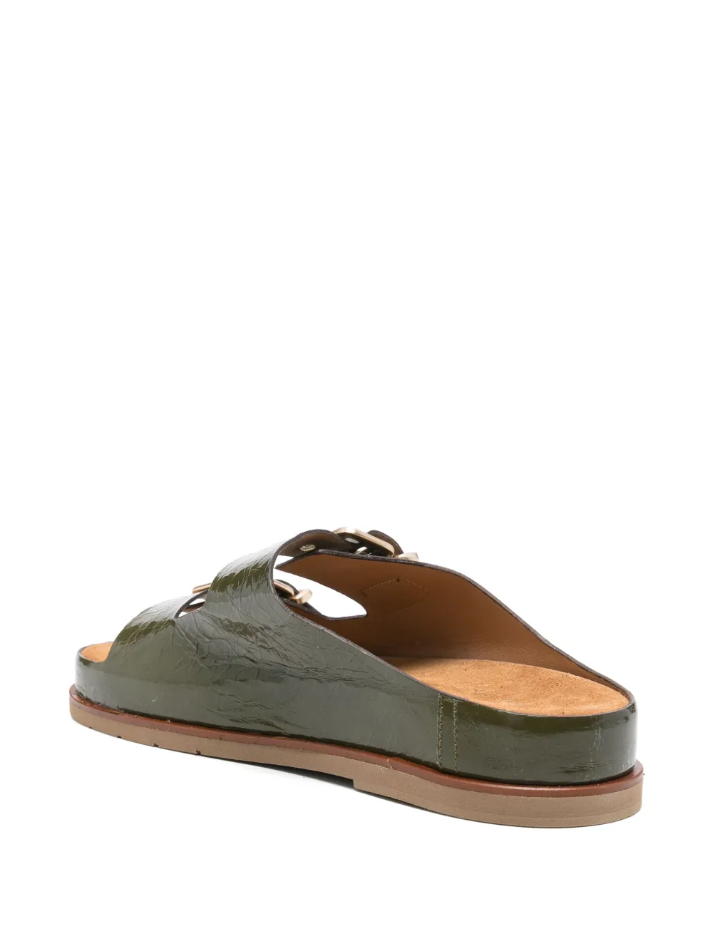 Pedro Miralles Lakleren sandalen Groen