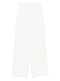 Cenere GB pleat-detailed trousers - White