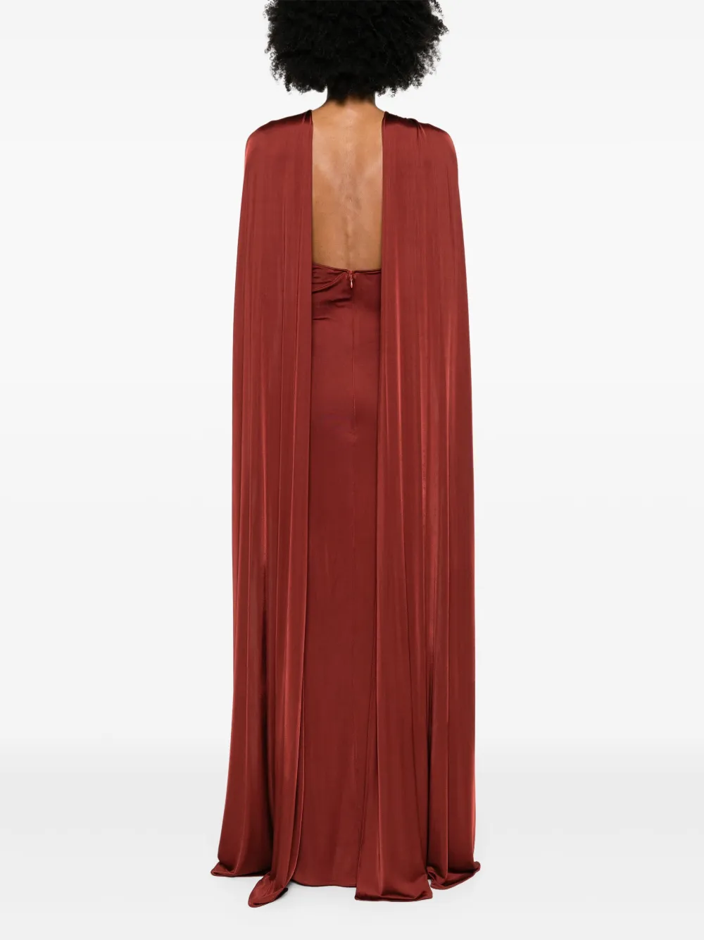 The New Arrivals Ilkyaz Ozel Maia maxi-dress Rood