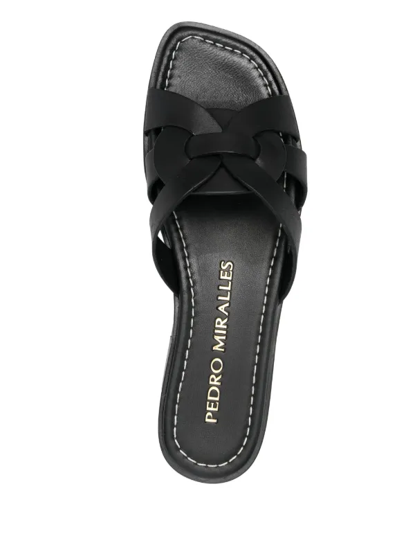 Pedro Miralles Villajoyosa Slides Black FARFETCH JO