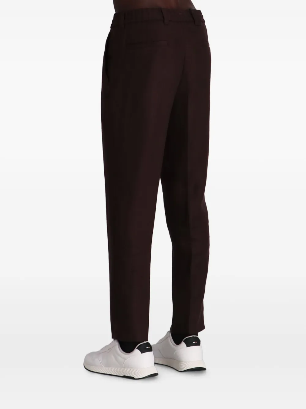 BOSS Bardon broek met trekkoordtaille Rood