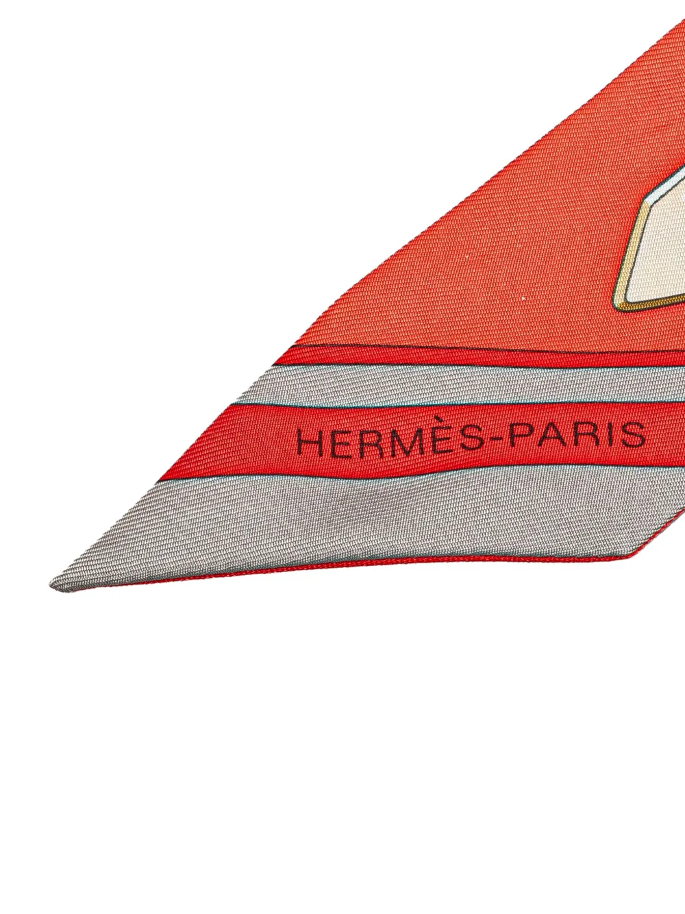 Hermès Pre-Owned mascada Twilly Grand Tralala de seda 2000-2020 | Image 2