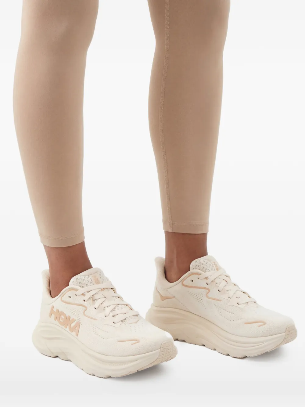 HOKA Clifton 10 sneakers Beige