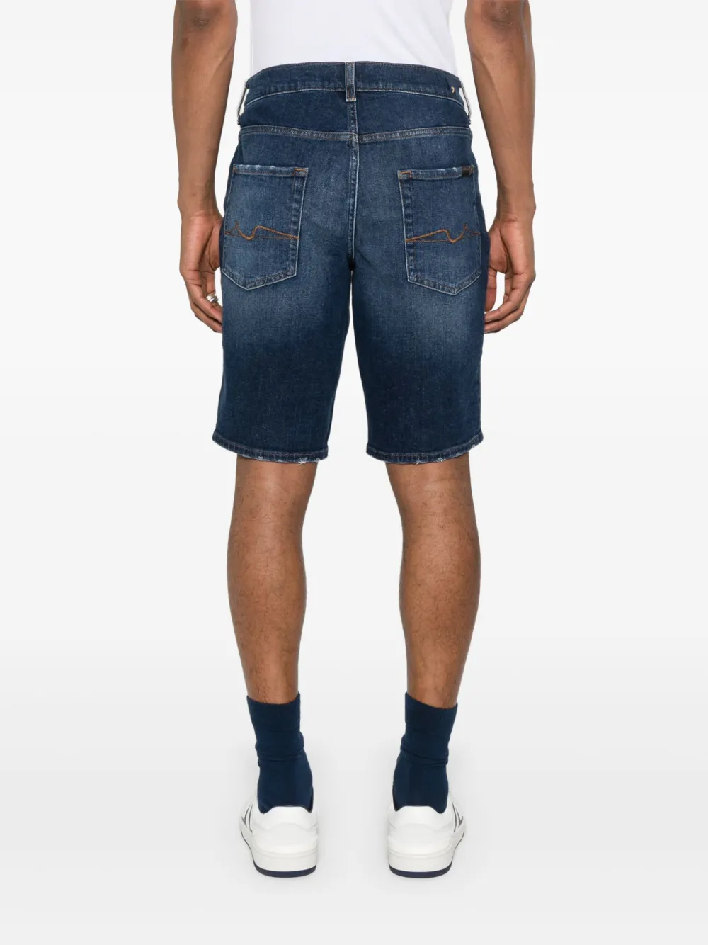 7 For All Mankind Denim shorts Blauw