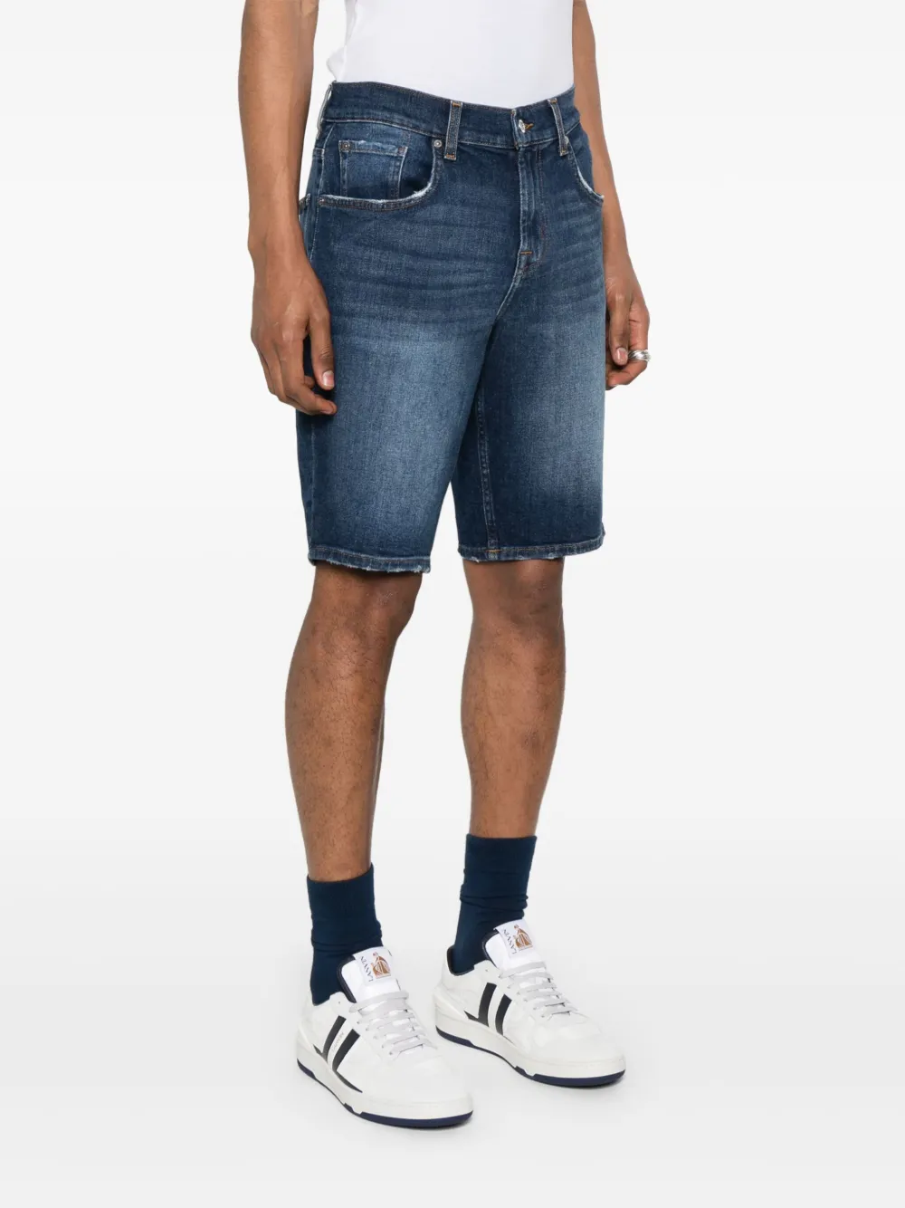 7 For All Mankind Denim shorts Blauw