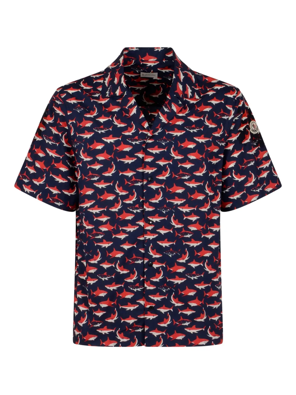 Moncler chemise à imprimé graphique | bleu | Image 1