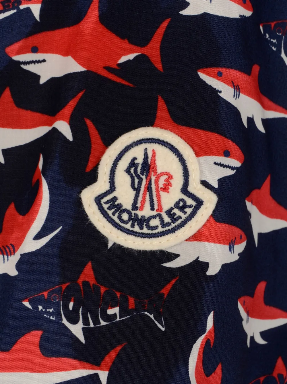 Moncler Overhemd met grafische print Blauw