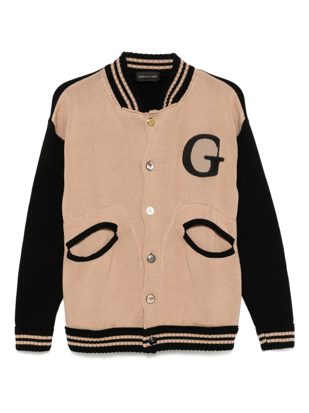 Gabriele Pasini cárdigan con diseño color block | marrón | Image 1
