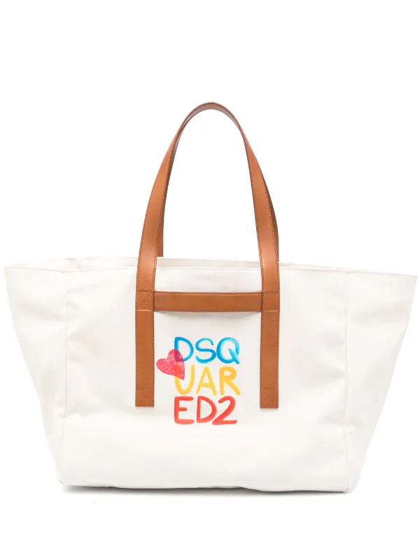 DSQUARED2 ロゴ トートバッグ | ニュートラル | FARFETCH JP DSQUARED2 ロゴ トートバッグ | ニュートラル | FARFETCH JP
