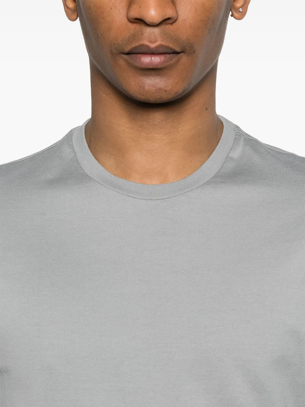Roberto Collina Katoenen T-shirt Grijs